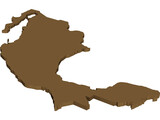 Mexico Map 3D Model preview