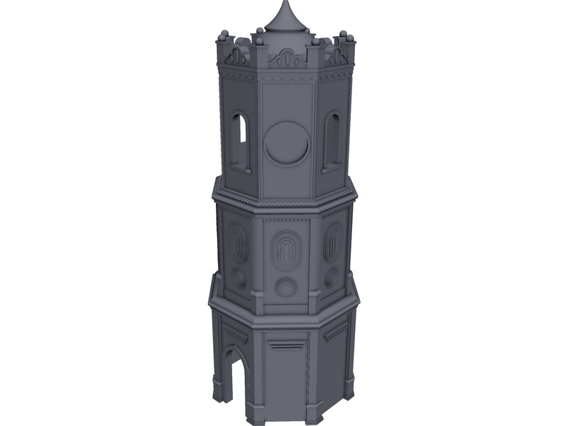 Meydan Saat Sari 3D Model