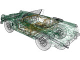 MGB Sports Car 3D Model