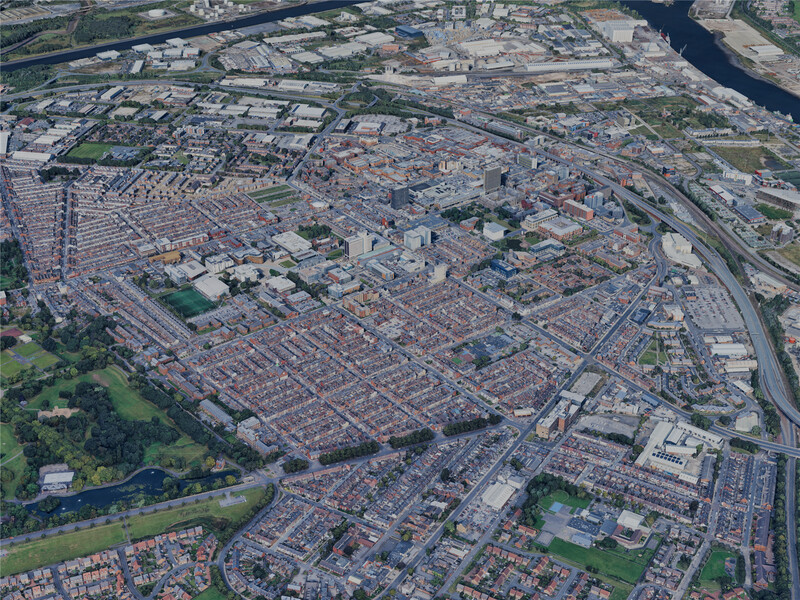 Middlesbrough City, UK (2024) 3D Model