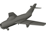 MiG-15 3D Model preview