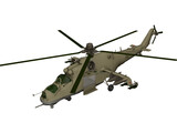 Mil Mi-24 Hind D 3D Model preview