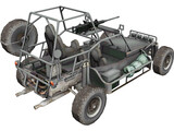 Military Buggy 3D Model preview
