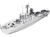 Military Fast Attack Boat 3D Model