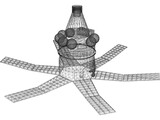 Military Satellite Flash 1T 3D Model
