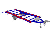 Military Trailer 3D Model