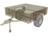 Military Trailer 3D Model