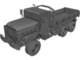 Military Transport Truck 3D Model preview