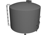 Milk Silo 3D Model preview