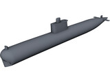 Ming Class Submarine 3D Model preview