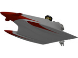 Mini Hydroplane 3D Model