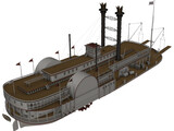 Mississippi Queen 3D Model preview