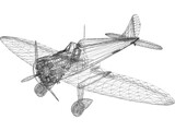 Mitsubishi A5M Claude 3D Model