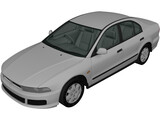 Mitsubishi Galant (1996) 3D Model preview