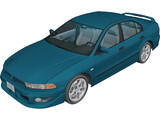 Mitsubishi Galant VR6 3D Model preview