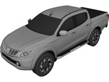 Mitsubishi L200 (2017) 3D Model preview