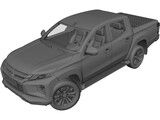 Mitsubishi L200 Triton (2021) 3D Model preview