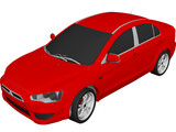 Mitsubishi Lancer (2008) 3D Model preview