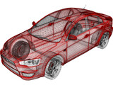 Mitsubishi Lancer (2008) 3D Model