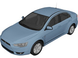 Mitsubishi Lancer ES 3D Model preview