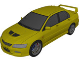 Mitsubishi Lancer Evo 8 3D Model preview