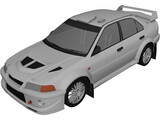 Mitsubishi Lancer Evo VI (1999) 3D Model preview