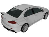 Mitsubishi Lancer Evo X 3D Model