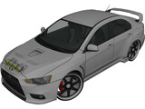 Mitsubishi Lancer Evo X [Tuned] 3D Model preview