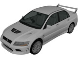 Mitsubishi Lancer Evolution VIII (2001) 3D Model preview