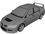 Mitsubishi Lancer Evolution VIII (2003) 3D Model preview