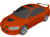 Mitsubishi Lancer Evolution VIII (2003) 3D Model preview