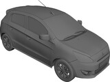 Mitsubishi Mirage (2013) 3D Model preview