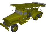 MLRS BM13 Katusha 3D Model preview