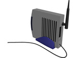 Modem Wireless 3D Model preview