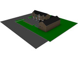 Modern 4-Story Condo Building 3D Model