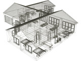 Modern Bungalow 3D Model