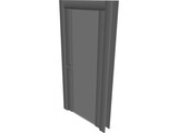 Modern Door 3D Model preview