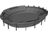 Modern Stadium 3D Model preview