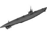 Modern Submarine 3D Model preview