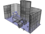 Modular Exhibition Booth 3D Model