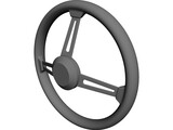 MOMO Steering Wheel 3D Model preview