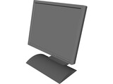Monitor 19in Flat Panel Computer 3D Model preview