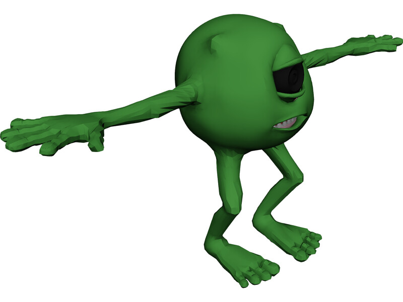 Monster inc Mike 3D Model
