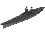 Montana Class Battleship 3D Model preview