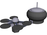 Moon Base 3D Model preview