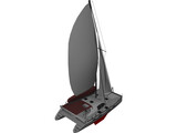 Moorings 4600 Catamaran Sailboat 3D Model preview