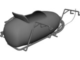 Moped Sidecar 3D Model preview