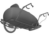 Moped Sidecar 3D Model