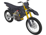 Motocross Bike 3D Model preview