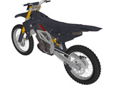 Motocross Bike 3D Model